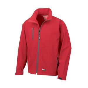 Result Mens 2 Layer Base Softshell Breathable Wind Resistant Jacket / Red
